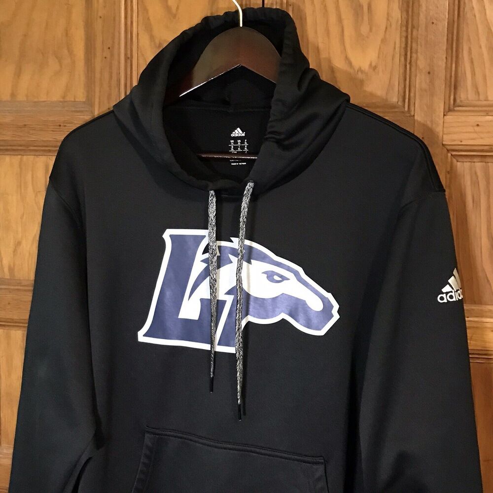 adidas Longwood University Lancers NCAA Logo Adult XL Black Pullover Hoodie - Picture 4 of 12